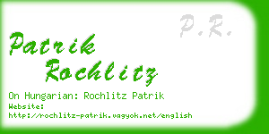 patrik rochlitz business card